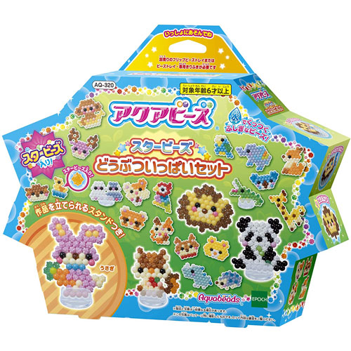 他サイト： アクアビーズ スタービーズ どうぶついっぱいセット AQ-320 【ビーズ追加キット ビーズ手芸 工作 玩具 ディズニープリンセの商品画像