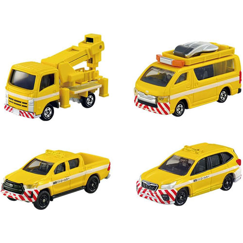 他サイト： トミカギフト トミカ高速道路セット (ミニカー4台セット) 【働く車 道路パトロールカー くるま ミニカー 本体 ギフトセット の商品画像