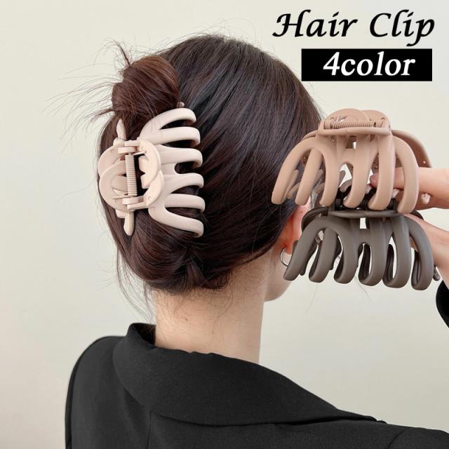 バンスクリップ ヘアクリップ 女々し レディース サークル シェル 