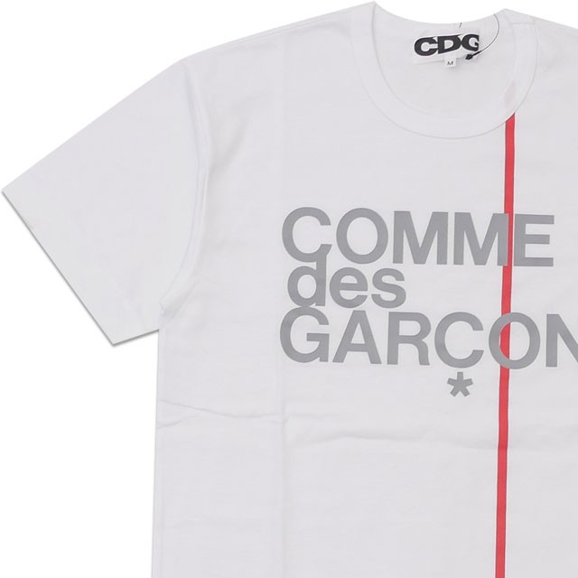 新品 シーディージー Cdg コムデギャルソン Comme Des Garcons Mens Logo Line Tee Tシャツ White ホワイト 白 半袖tシャツの通販はau Pay マーケット クリフエッジ