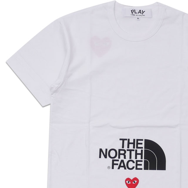 新品 プレイ コムデギャルソン Play Comme Des Garcons X The North Face Mens The North Face X Play T Shirt White 半袖tシャツの通販はau Pay マーケット クリフエッジ