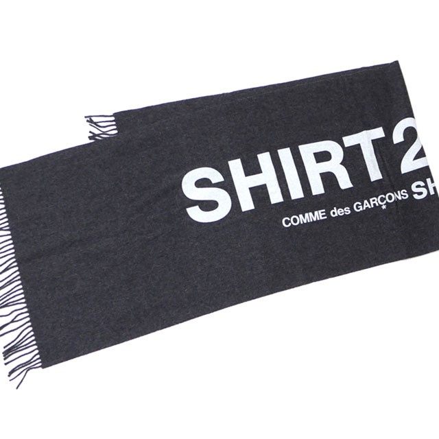 新作 新品 コムデギャルソン シャツ Comme Des Garcons Shirt Wool Cloth On Logo Print マフラー ストール Gray グレー 灰色 グッの通販はau Pay マーケット クリフエッジ