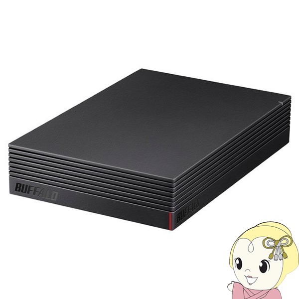 BUFFALO 外付けハードディスク 4TB テレビ録画 PC PS4対応 静音