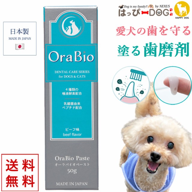 他サイト： オーラバイオペースト OraBio 犬 歯磨き ジェル 歯磨きジェル はみがき 犬口ケア 歯垢 歯磨き粉 歯みがきの商品画像