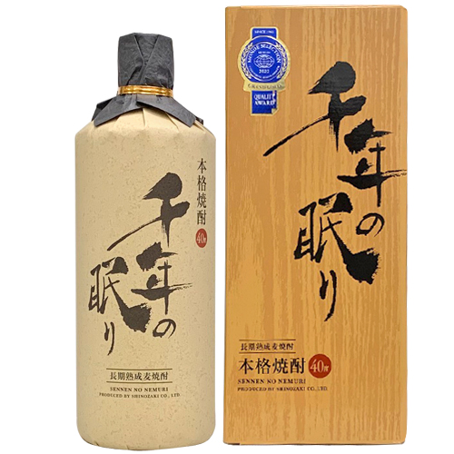 他サイト： 【篠崎】 長期熟成麦焼酎 千年の眠り40度 720ml ギフト プレゼント(4905676010338)の商品画像