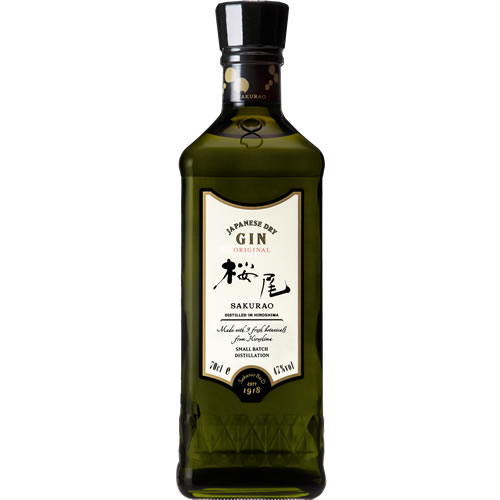 他サイト： ジャパニーズ ドライ ジン 桜尾 700ml 47度 JAPANESE DRY GIN SAKURAO 広島 サクラオブルワリーの商品画像