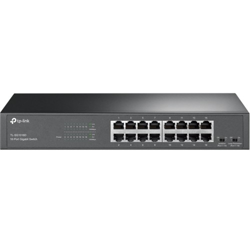 他サイト： TP-Link(ティーピーリンク) TL-SG1016D 16ポート ギガビット デスクトップ/ラックマウント スイッチの商品画像