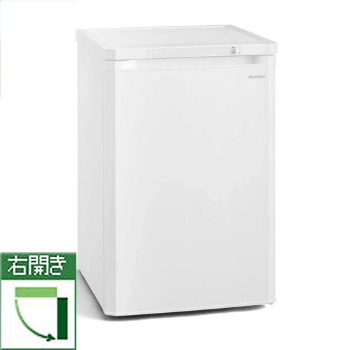 他サイト： 【長期保証付】アイリスオーヤマ(Iris Ohyama) IUSD-9B-W(ホワイト) 1ドア前開き冷凍庫 85L 右開き 幅の商品画像