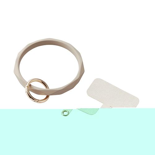 他サイト： エレコム(ELECOM) P-STHSIDBE(ベージュ) スマホストラップ 手首 ハンド シリコンハンド(ダイヤカット)の商品画像