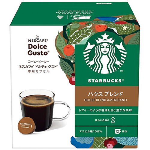 他サイト： その他 ドルチェグスト専用カプセル スターバックスシリーズ ハウス ブレンド 12杯分 NDGSHA01の商品画像