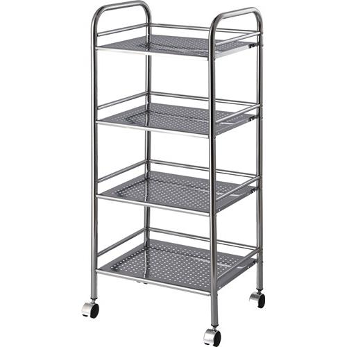 他サイト： 不二貿易 【組立品】マルチワゴン4段 CR/CRの商品画像