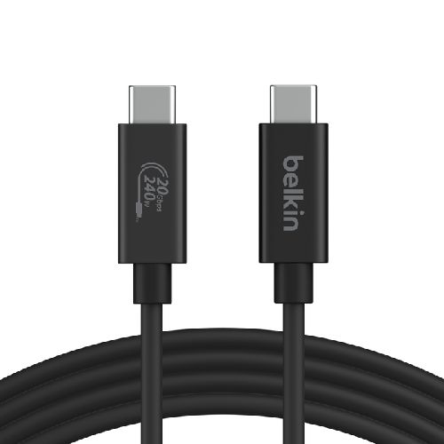 他サイト： BELKIN INZ004bt2MBK ブラック USB4 ケーブル 240W 20Gbps 2mの商品画像