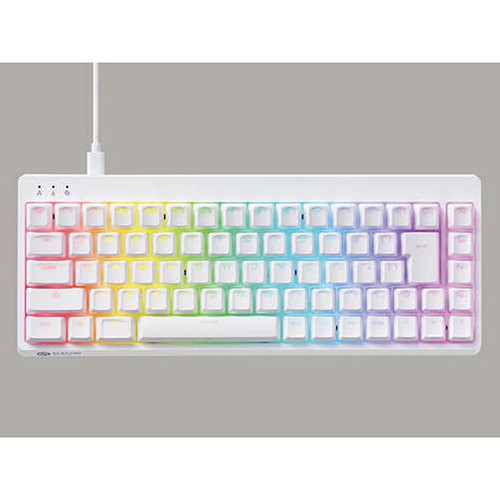 他サイト： エレコム(ELECOM) TKVK600AWH(ホワイト) ゲーミングキーボード USB有線 71キー 日本語配列 GAMINGの商品画像