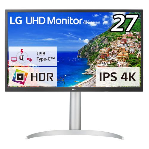 他サイト： 【長期保証付】LGエレクトロニクス(LG) 27UP550N-W 27型 4Kディスプレイの商品画像