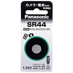 他サイト： パナソニック(Panasonic) SR44P 酸化銀電池 1.55V 1個の商品画像