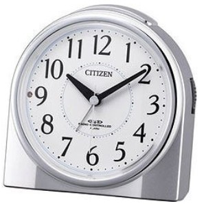 他サイト： シチズン(CITIZEN) 4RL432-019 シルバーメタリック色/白 ネムリーナリング 電波目覚まし時計の商品画像