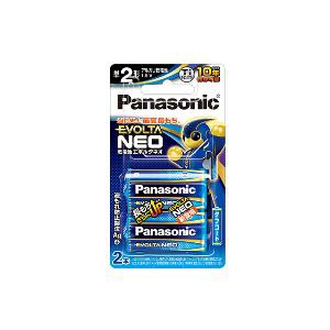 他サイト： パナソニック(Panasonic) LR14NJ/2B 乾電池エボルタネオ単2形2本パックの商品画像