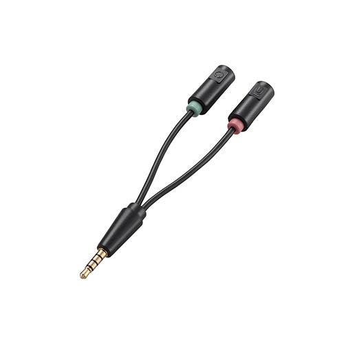 他サイト： エレコム(ELECOM) AV-35AD02BK 変換ケーブル ヘッドセット用 3.5mmの商品画像