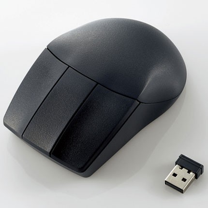 他サイト： エレコム(ELECOM) M-CAD01DBBK(ブラック) USB BlueLEDマウス 3ボタンの商品画像