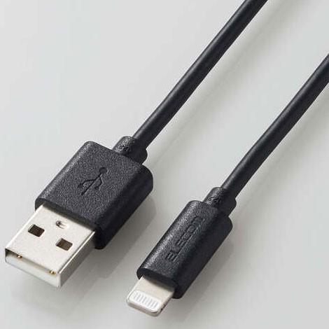 他サイト： エレコム(ELECOM) MPA-UALO10BK(ブラック) スタンダードLightningケーブル オーディオ向け 1mの商品画像
