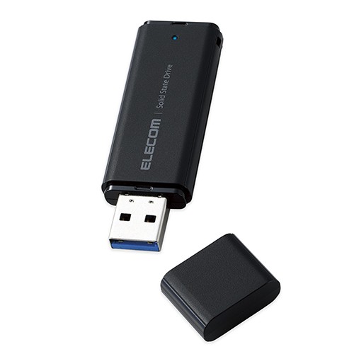 他サイト： エレコム(ELECOM) ESD-EMC1000GBK(ブラック) SSD 外付け 1TB USB3.2 Gen1 読出最大40の商品画像