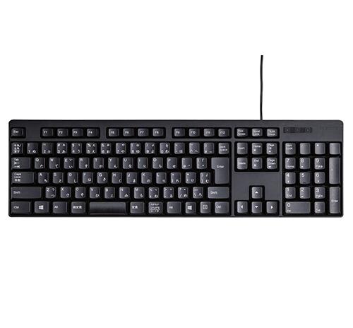 他サイト： エレコム(ELECOM) TK-FFCM01BK ブラック 有線キーボード USB 日本語109キーの商品画像