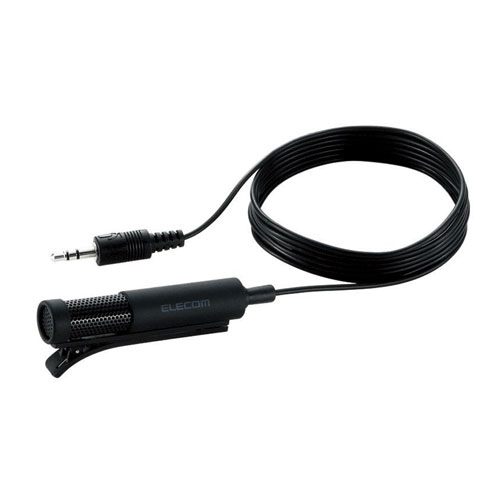 他サイト： エレコム(ELECOM) HS-MC06BK クリップマイクの商品画像