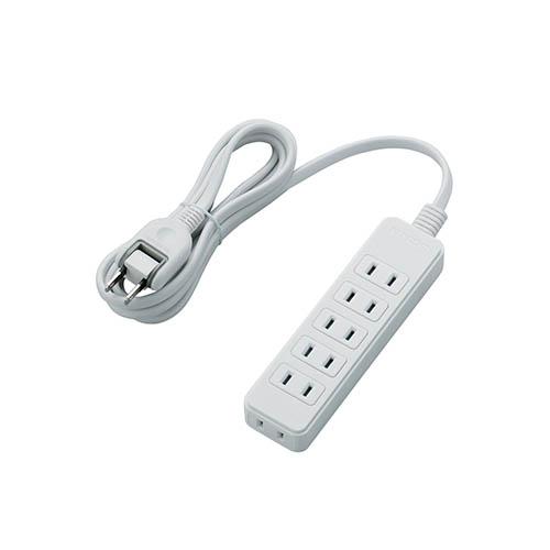 他サイト： エレコム(ELECOM) T-S02-2620WH ホワイト 電源タップ 延長コード 2ピン 6個口 2mの商品画像