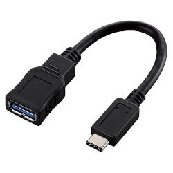 他サイト： エレコム(ELECOM) USB3-AFCM01BK(ブラック) USB Type-Cオス-USB3.1 Standard-Aメの商品画像
