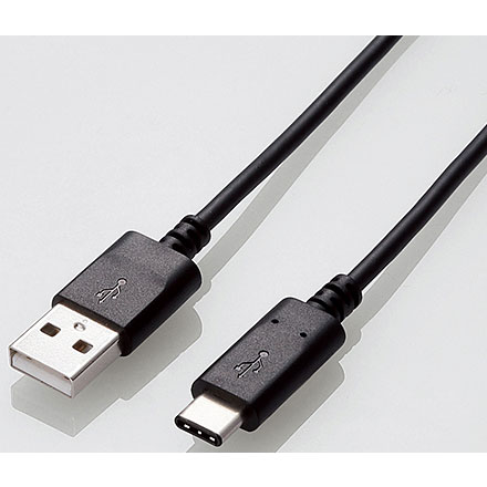 他サイト： エレコム(ELECOM) U2C-AC05NBK(ブラック) U2C-ACNBKシリーズ USB2.0ケーブル 0.5mの商品画像