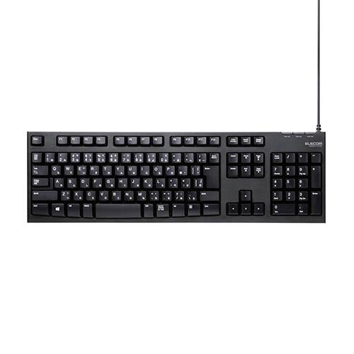 他サイト： エレコム(ELECOM) TK-FCM062BK ブラック USB接続 スタンダードキーボードの商品画像