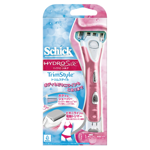 他サイト： Schick(シック・ジャパン) シック ハイドロシルクトリムスタイルホルダー(替刃1コ本体に装着済み)の商品画像