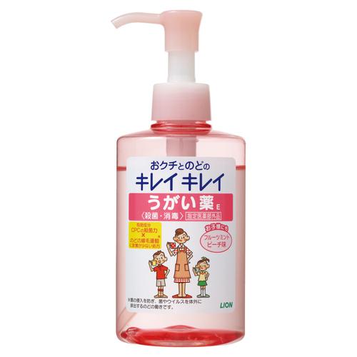 他サイト： ライオン(LION) キレイキレイ うがい薬 フルーツミントピーチ味 200mlの商品画像