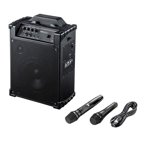 他サイト： サンワサプライ MM-SPAMP10 ワイヤレスマイク付き拡声器スピーカーの商品画像