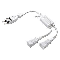 他サイト： サンワサプライ TAP-EX2WN(ホワイト) ACアダプタ専用電源延長コード 2P 2分岐の商品画像