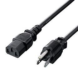 他サイト： サンワサプライ 電源コード 2m ブラック KB-D3215Aの商品画像