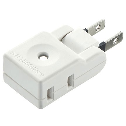 他サイト： サンワサプライ スイングミニタップ 2個口(横挿し) TAP-AC8W(ホワイト)の商品画像