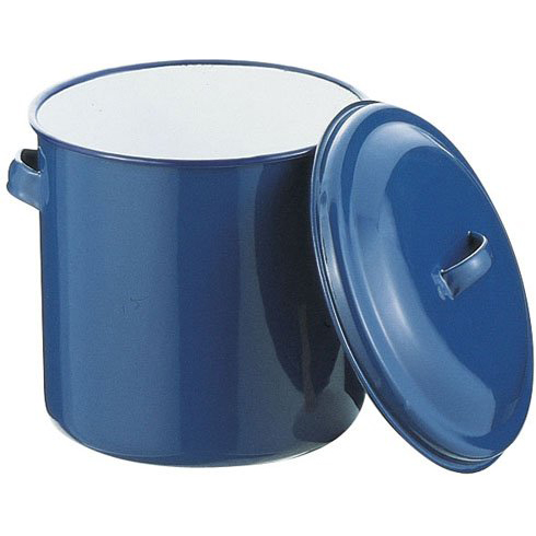 他サイト： 野田琺瑯(nodahoro) ホーロータンク 14cm AKT16014(ブルー)の商品画像