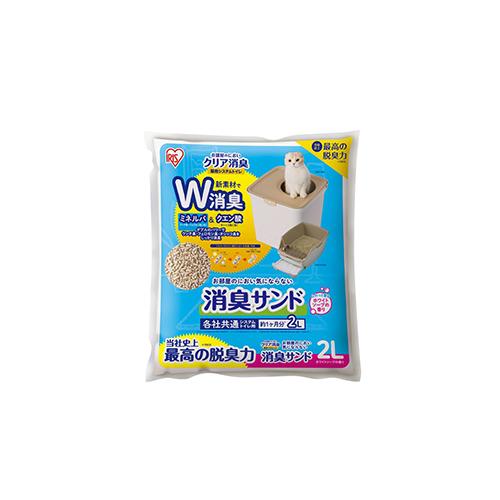 他サイト： アイリスオーヤマ(Iris Ohyama) ONCM-2LS お部屋のにおいクリア消臭 猫用システムトイレ消臭サンド香付き2Lの商品画像
