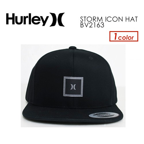 Black Hurley Storm Icon Surf Hat