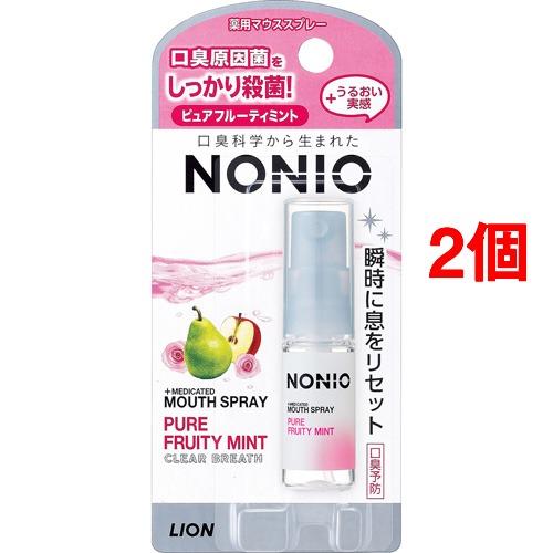 他サイト： ノニオ マウススプレー ピュアフルーティミント(5ml*2コセット)[歯垢・口臭予防マウスウォッシュ]の商品画像