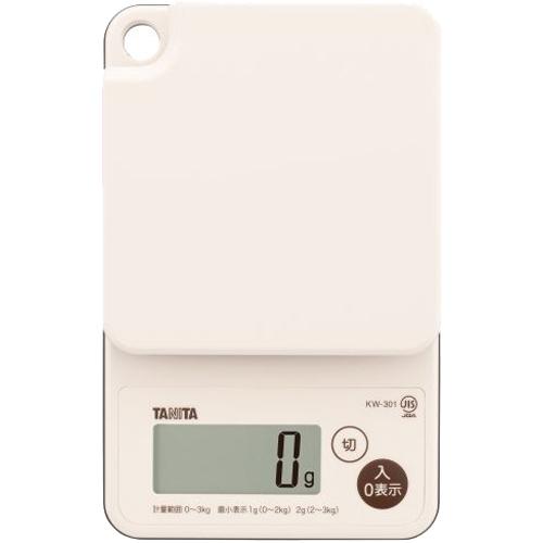 他サイト： タニタ 洗えるクッキングスケール アイボリー KW-301-IV(1台)[キッチン家電・調理家電]の商品画像