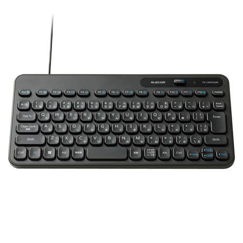他サイト： エレコム 有線 キーボード メンブレン テンキーレス コンパクト ブラック(1個)[情報家電 その他]の商品画像