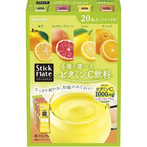 他サイト： スティックメイト ビタミンC飲料 4種アソート(20本入)[紅茶 その他]の商品画像
