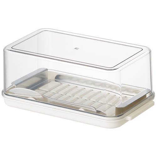 他サイト： バターケース ステンレスバターカッター バターナイフ付 業務用 450g対応 BTG2DXN(1個)[保存容器]の商品画像