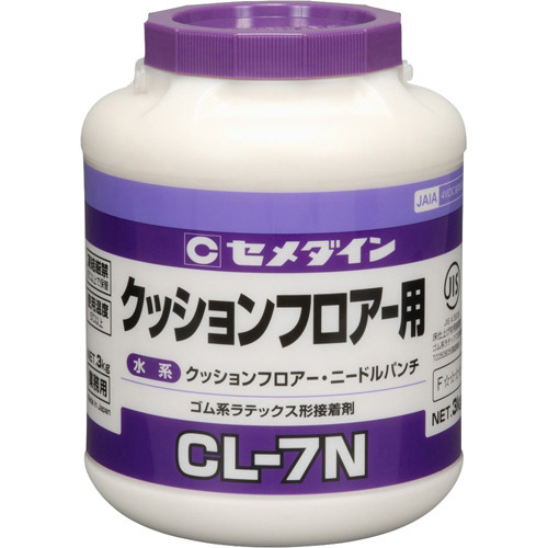 他サイト： セメダイン クッションフロア用 CL-7N LX-122(3kg)[接着剤・補修用品]の商品画像