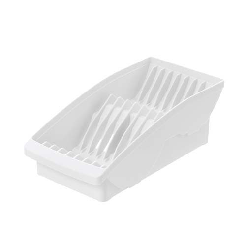 他サイト： トトノ 棚置き用 ディッシュスタンドR ミニ (直径約8〜13cm対応) 抗菌加工 WH 110000(1個)[インテリア 収納の商品画像