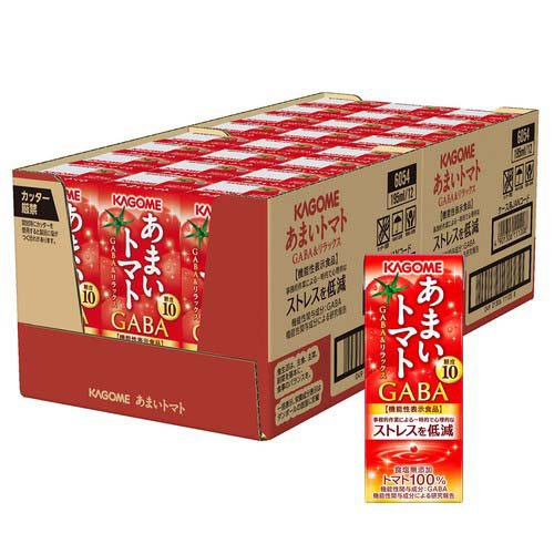 他サイト： カゴメ あまいトマト GABA&リラックス(195ml*24本入)[トマトジュース(無塩)]の商品画像