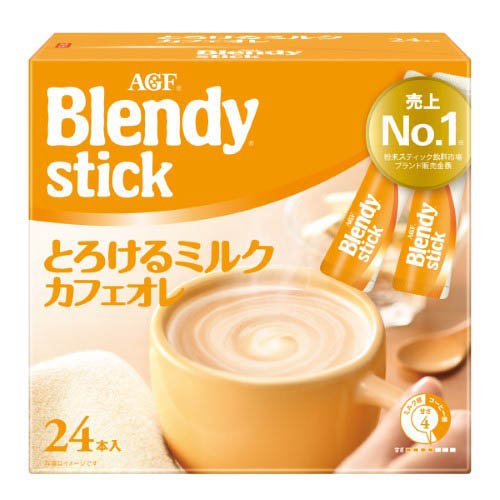他サイト： AGF ブレンディ スティック とろけるミルクカフェオレ(9.3g×24本入)[スティックコーヒー]の商品画像