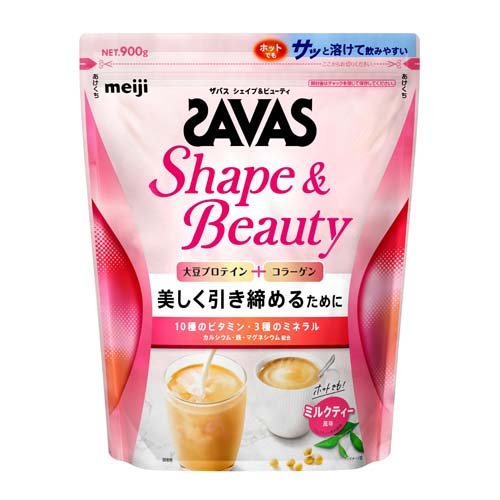 他サイト： ザバス シェイプ&ビューティ ミルクティー風味(900g)[プロテイン その他]の商品画像
